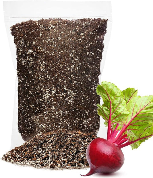 GARDENERA Premium Organic Potting Soil for Beets - (2 Quart Bag)