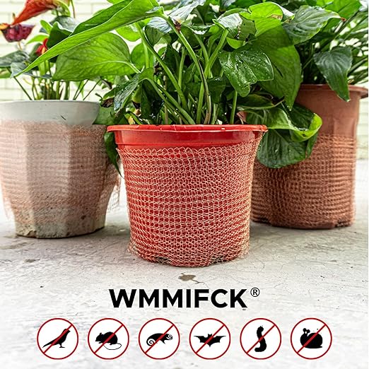 3rd Gen Copper Mesh Rodent Control Kit, 100% Pure Copper Wool for Slugs Snail Pest Bird Mice Rat Control, 3 Rolls Mesh Roll Wrap Wire with Scissors