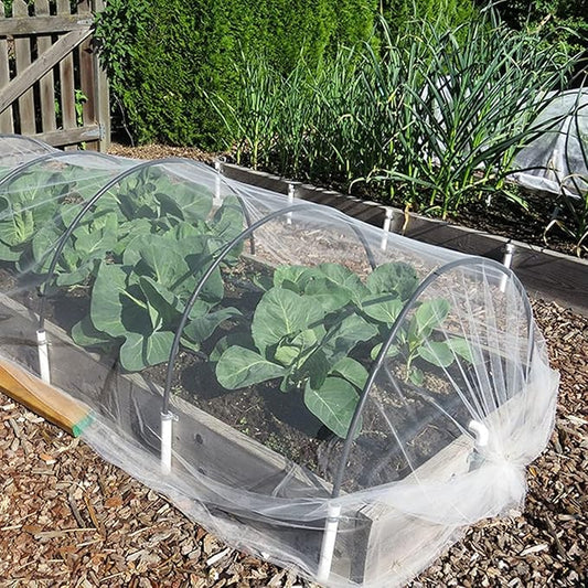 Fine Mesh Garden Netting for Protection, 10'x33' Vegetable Crop Covers Netting for Protect Fruits, Plants, Flowers, Greenhouse Cover Net, Patio Gazebo Screen Barrier