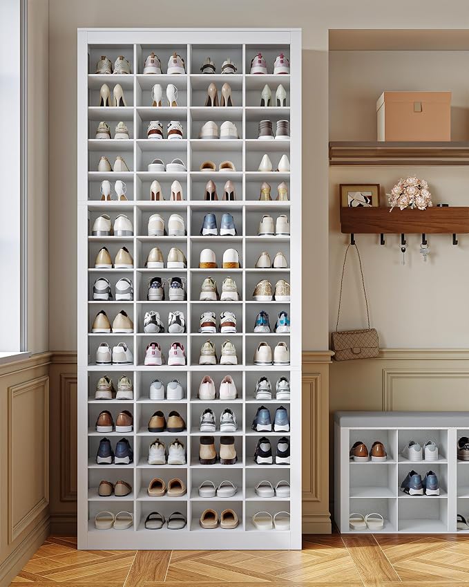 Hzuaneri Shoe Storage Cabinet, 60 Pairs Free Standing Closet Organizer