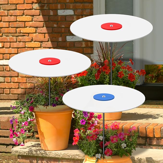 3 Pack Plants Shade Cover for Outdoor Plants, 65% Sunblock Shade Cloth Outdoor, Garden Shade Disk Umbrella, Sun Shade for Plants, Prefect for Your Garden, Potted Plant, Live Plant Outdoor(P0409)