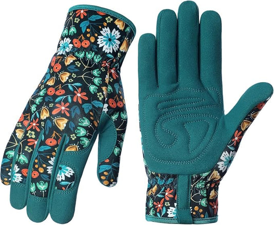 Tavaleu Gardening Gloves for Women, Thorn Proof Puncture Resistant Leather Garden Gloves, Breathable Working Gloves