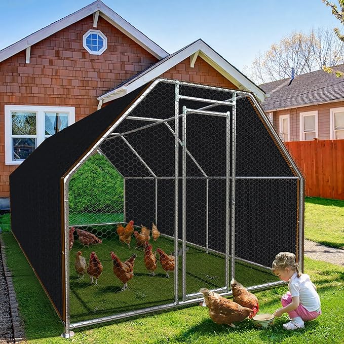 Shade-Cloth 85-90% for Garden Greenhouse Plants 10x20 FT, Black Sun-Block Shade Cover Mesh Tarp with Grommets Sun Shade Canopy for Outdoor Pergola Patio Flower Lawn Kennel Chicken Coop