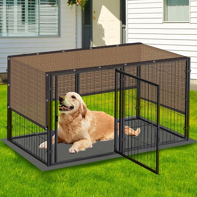 80% Sunblock Shade Cloth Net Resistant - 6x16Ft Garden Shade Mesh for Plant Cover, Greenhouse, Chicken Coop, Kennels, Tomatoes Plants