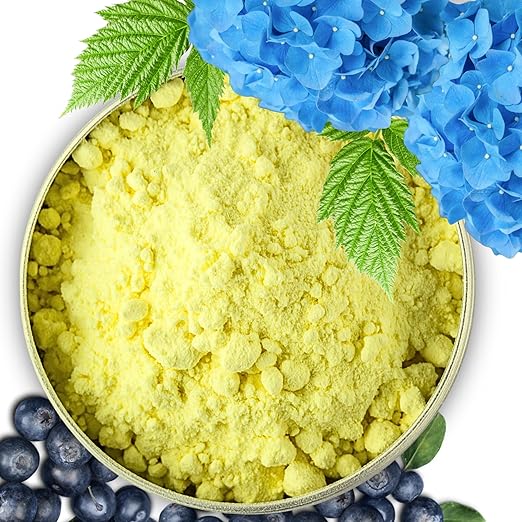 Elemental Sulfur for Soil - 90% Purity Wettable Sulfur Powder for Plants - Garden Soil Acidifier for Blueberries & Hydrangea Blue (2 quarts - 3.6 lbs.)