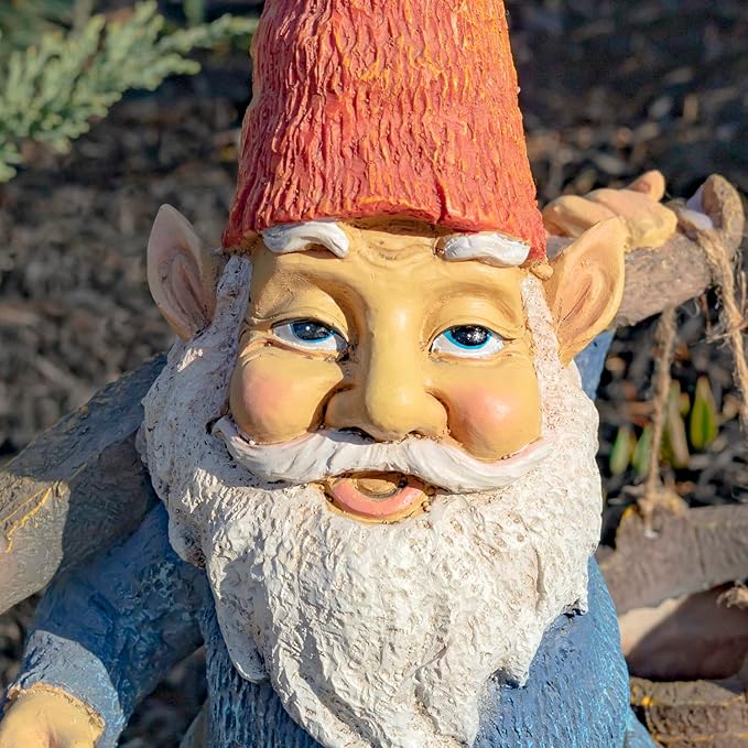 Zaer Ltd. Classic Spring Gnome Garden Statue in Assorted Styles (Gnome with Buckets)