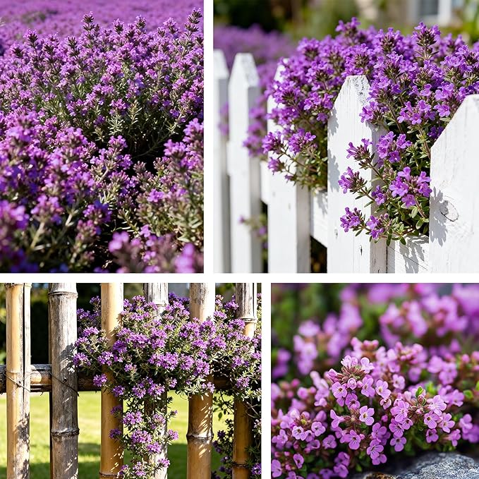 20000+ Creeping Thyme Seeds for Planting, Non-GMO Ground Cover Seeds, Fragrant Lawn Alternative for Garden, Paths & Landscaping (10g / 0.35 oz)