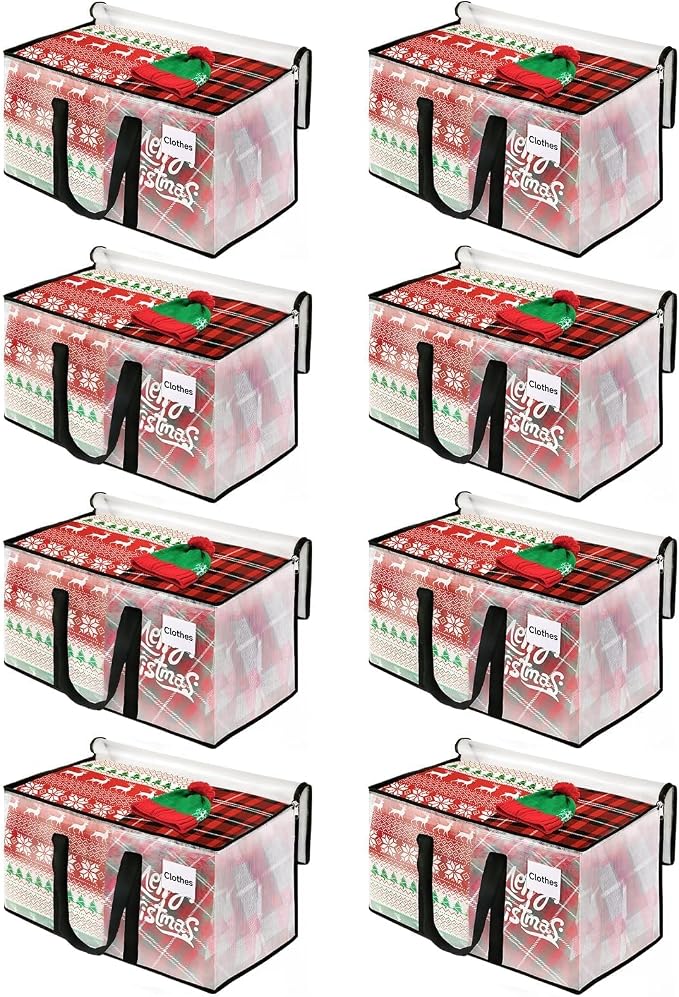 BlissTotes Moving Bags, 125L 8-Pack Storage Bags, Moving Boxes