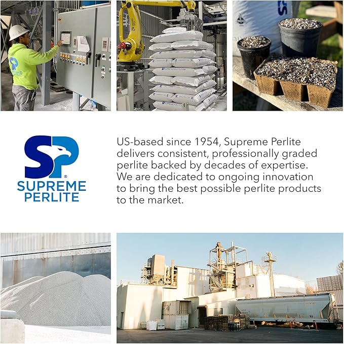 Supreme Perlite Coarse Horticultural Perlite for Potting and Gardening, 4 Cu Ft Bag - Garden and Plant Accessories for Indoor or Outdoor Use - Ideal for Seed Starting, Propagation and Soil Aeration