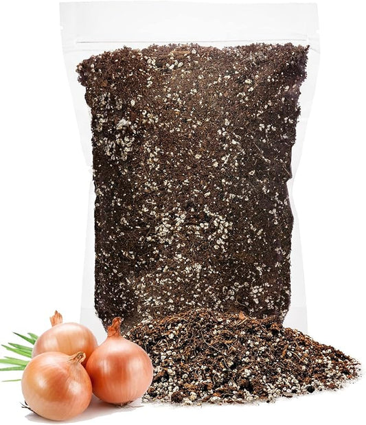 GARDENERA Premium Organic Potting Soil for Onions - (4 Quart Bag)
