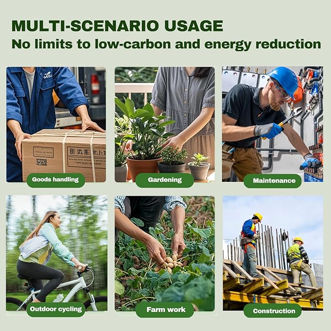 KDK Gardening Gloves for Women and Men, ECO Recycled Polyester Work Gloves with Latex Coating