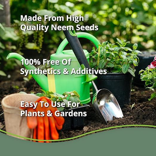 Neem Seed Meal (5lbs) - Organic Neem Cake for Plants - OMRI-Listed Fertilizer for Plants, Vegetables, Lawns, & Gardening - 100% Natural & Renewable Garden Fertilizer Rich in Vitamins and Nutrients