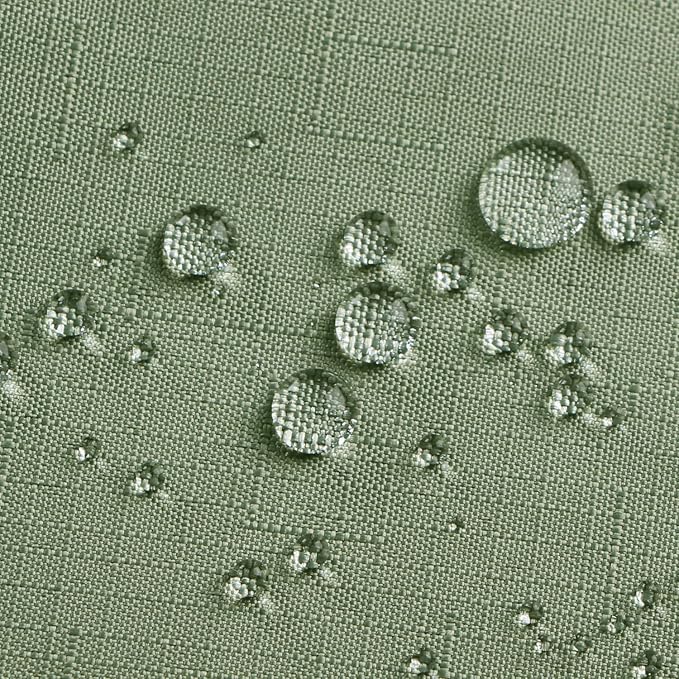 Outdoor Tablecloth Wrinkle-Free Stain Resistant Waterproof Polyester Fabric Table Cover with Zipper Umbrella Hole for Picnic/Party/Dinner/Patio Garden(70inch Round,Zippered,Sage Green)