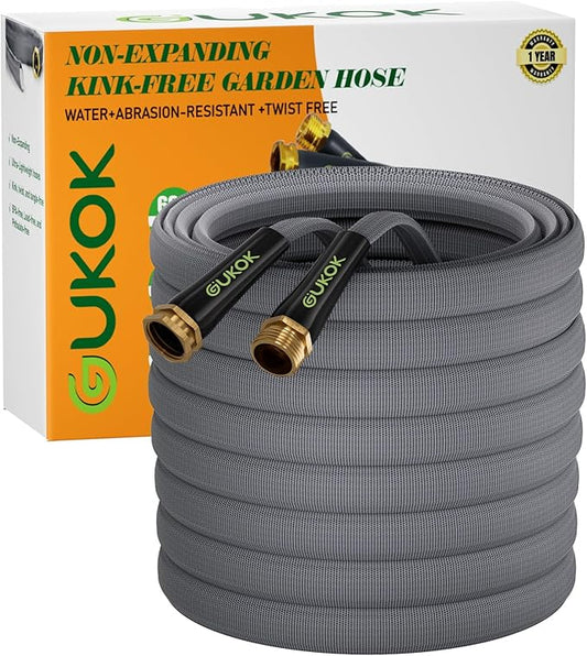 Garden Hose 25 FT, Non-Expanding Water Hose, Ultra-Light & Flexible, Burst-Resistant, Kink-Free, High-Pressure Garden Hose All-Weather Use for Lawns, Gardens, and Outdoor Cleaning