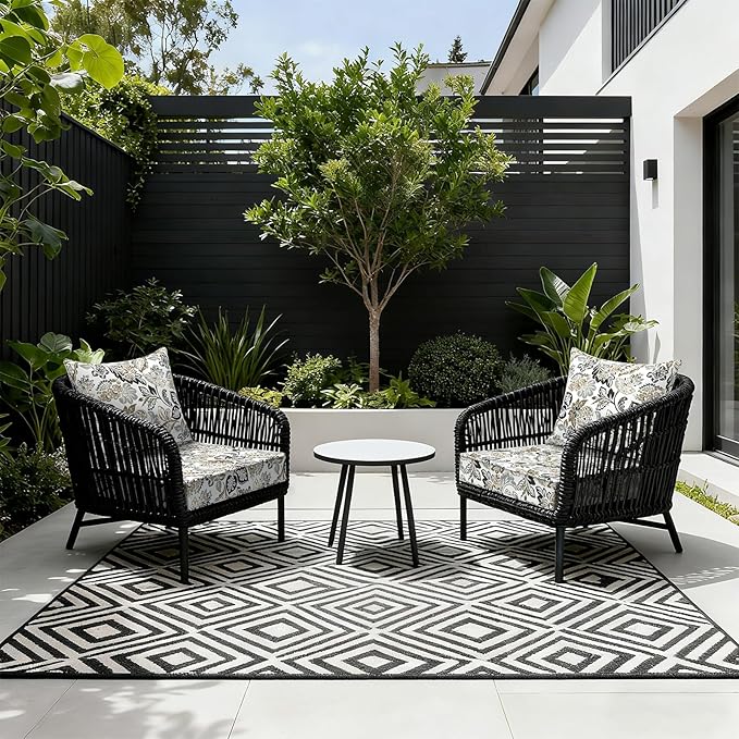 LVTXIII Outdoor Seat and Back Cushion Patio Deep Seat Cushion Set Seasonal Chair Cushion for Wicker Chairs and Garden Furniture Decoration, 22"x22"x4", Dailey Tan