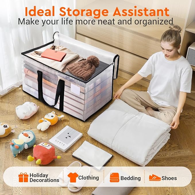 BlissTotes Moving Bags, 76L 2-Pack Storage Bags, Moving Boxes