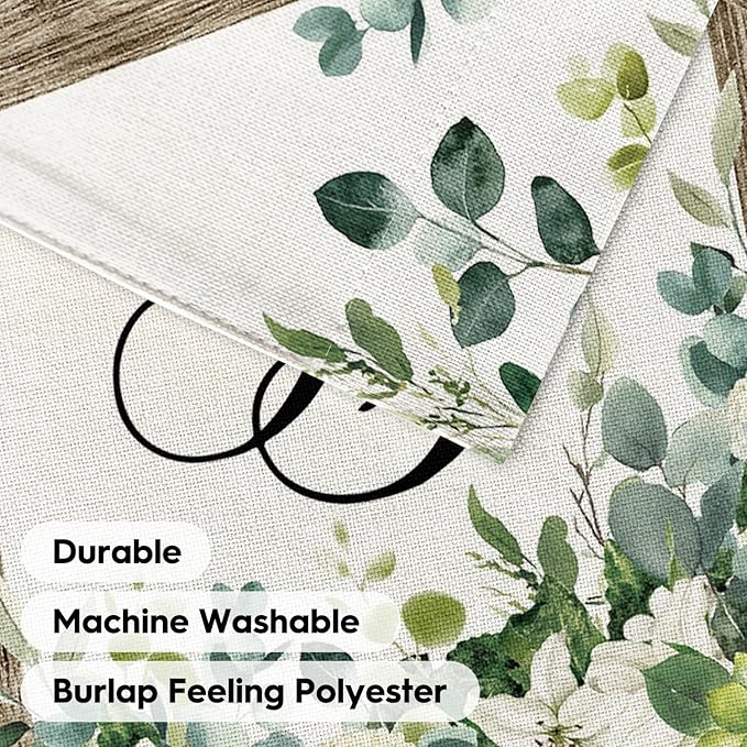 AVOIN colorlife Initial Letter B Monogram House Flag 28x40 Inch Double Sided Outside, Spring Floral Family Last Name Yard Decoration