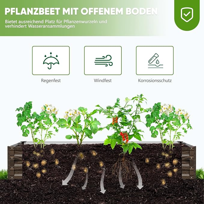 DoCred Crop Cage with Raised Garden Bed, 72.8" x 37.4" x 59" Plant Protection Tent Garden Cages with Window, 2 in 1 Galvanized Raised Garden Bed Kit and Mesh Cover for Garden, Yard, Lawn