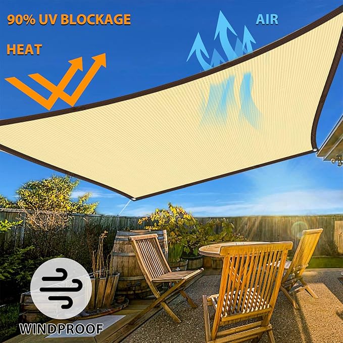 Shade Cloth for Garden 20x20ft, 70% Sunblock Mesh Tarp & Outdoor Sun Shade with Grommets, Sun Shade Outdoor Cover, Plant Covers Freeze Protection for Greenhouse, Kennel, Lawn, Patio