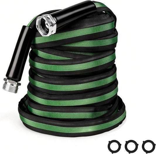 HERZO Garden Hose 50 FT, Lightweight, Ultra Flexible, Durable, Kink-Free Garden Hose, RV, Marine and Camper Hose