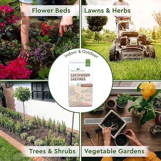 Earth Worm Castings 40LB - Organic Fertilizer Includes Humic Acid - Pure Worm Castings for Gardening