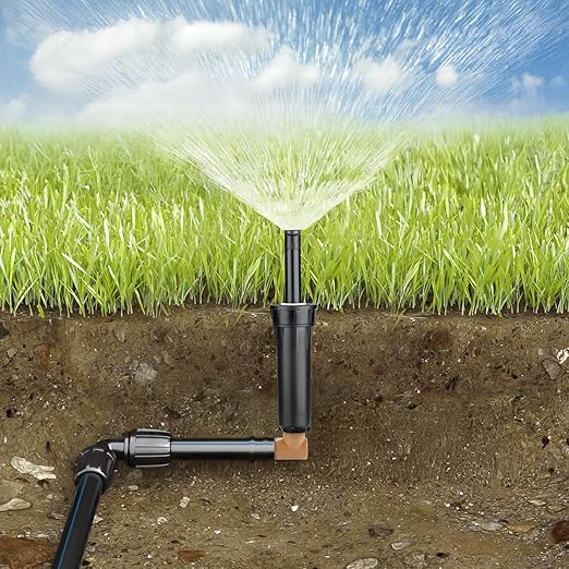 RedChili 1/2 Inch Drip Irrigation Fitting To 1/2 Inch Male Hose Threaded Adapter, 10 Pack PVC To Drip Irrigation Elbow Adapter With 1/2" Male Pipe Thread(MPT) x 1/2" Barbed Connectors