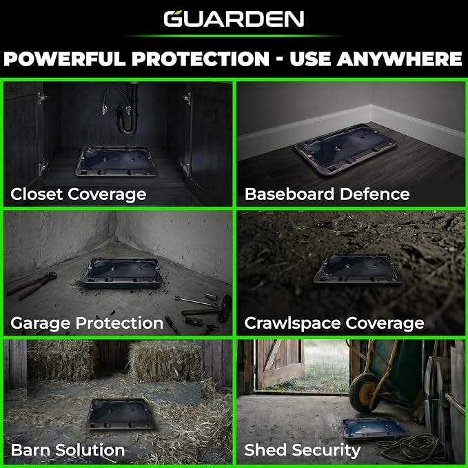 Guarden Glue Traps for Mice & Rats – 10 Pack | Extra-Large Pre-Baited Sticky Traps | No Poison or Pesticides | Catches Mice, Rats, Snakes & Insects