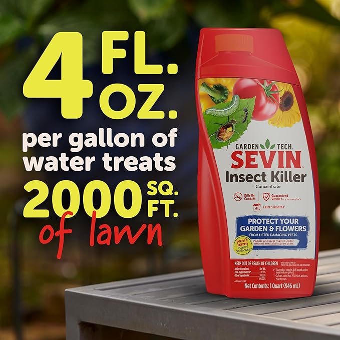 Sevin 100547213 Insect Killer Concentrate 32 oz, White Label