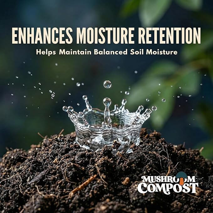 Mushroom Soil Compost 12 lb Pail, Organic Nutrient-Rich Garden Soil Amendment for Vegetables, Flowers, Raised Beds, Lawn Care, Container Gardening and Planting Mix