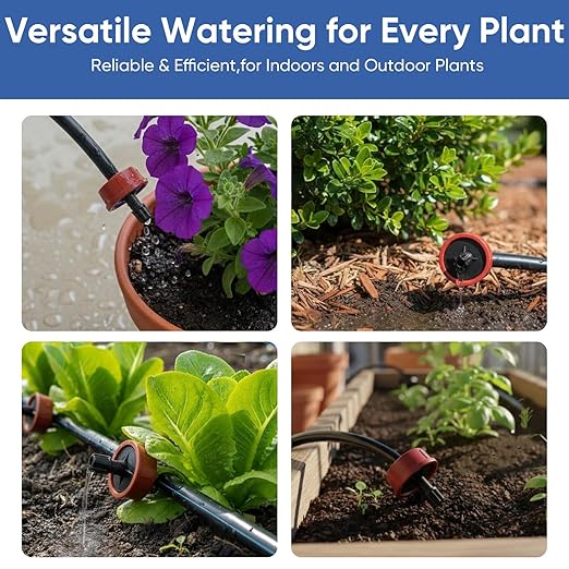 1 GPH Pressure Compensating Drippers: 25 Pack Drip Irrigation Spot Drippers Constant Flow Drip Irrigation Emitters Drip Irrigation Parts for Drip Watering System