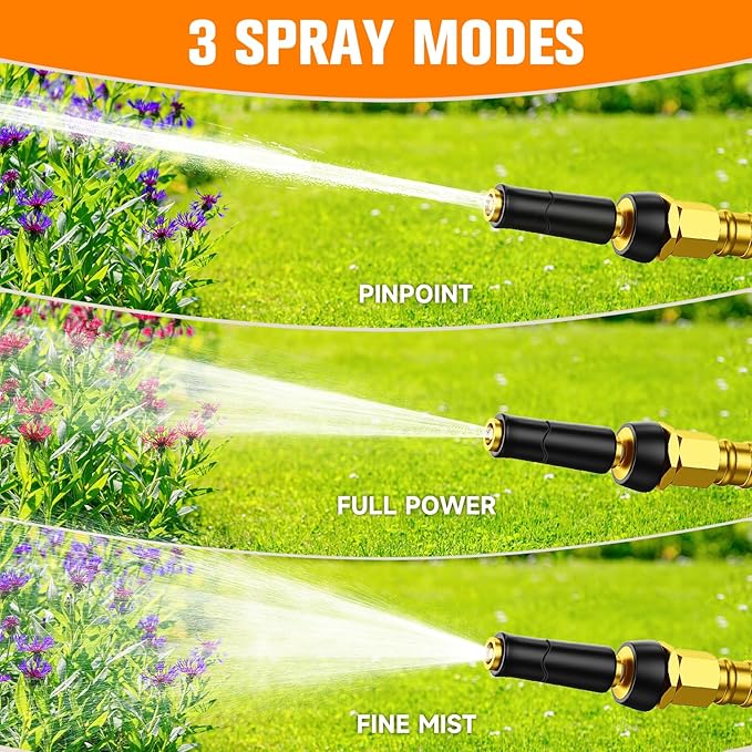 Rosy Earth Metal Garden Hose 150 FT - 304 Stainless Steel Water Hose 150 FT - Expandable Short Flexible Garden Hose,no Kink Explosion, no Bite