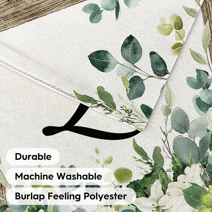 AVOIN colorlife Initial Letter L Monogram Garden Flag 12x18 Inch Double Sided Outside, Spring Floral Family Last Name Yard Decoration