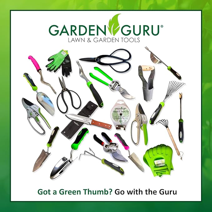 Garden Guru Hand Cultivator Rake Hoe Tiller Tool - Stainless Steel for Ultimate Strength - Rust Resistant - Ergonomic Handle - Great for Gardening Cultivating Loosening Weeding - 1 Case (50 Pcs)