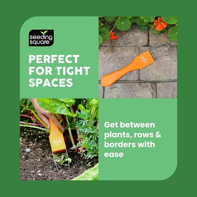 Seeding Square Sneaky Weeder Handheld Gardening Tool for Precise Weeding | Ergonomic, Lightweight, and Durable Manual Weeder for Vegetable Gardens and Flower Beds