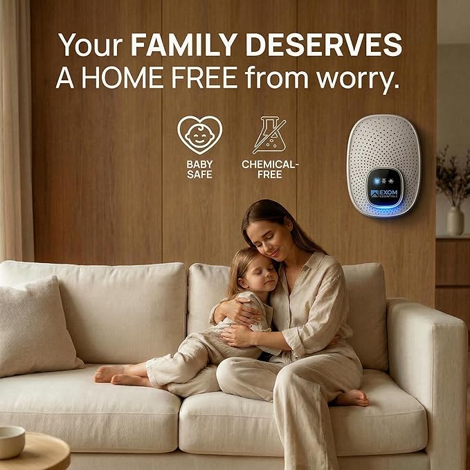 GRX-25 Ultrasonic Pest Control 6-Pack: Indoor Plug-in Mice, Rodent, Squirrel, Insect Repellent & Roach, Ant, Spider,Bats, Bed Bug, Squirrel, Flea and Mouse Trap Alternative for Home