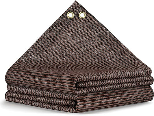 90% Sun Shade Cloth, 6x10 FT Pergola Shade Patio Cover, UV-Resistant, Breathable Sunshade Screen Fabric for Outdoor, Camping, RV, Garden, Deck, Porch, Backyard (Mocha)
