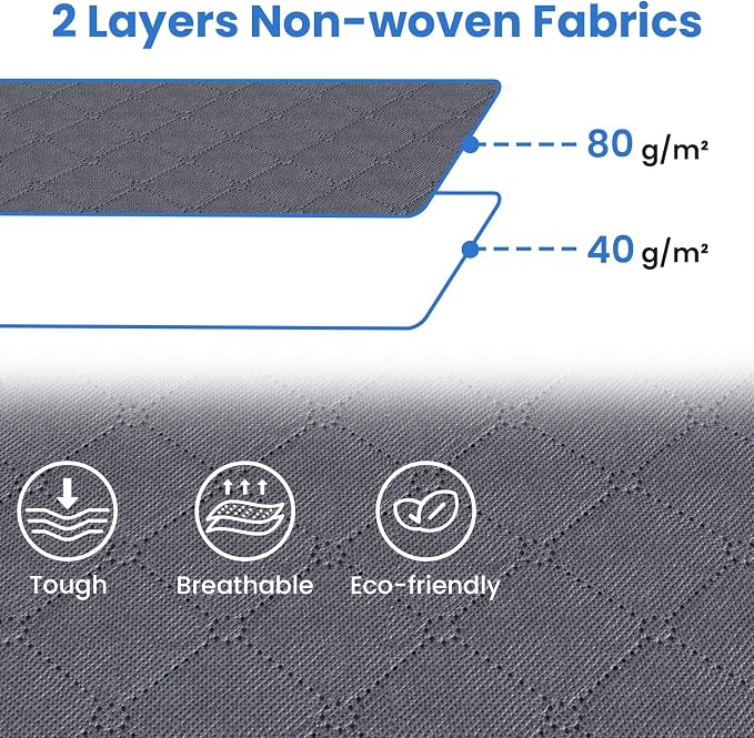 Fab totes 4 Pack Storage Bags for Clothes Blanket Storage Bins with Lids