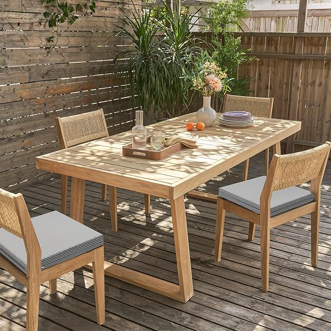LVTXIII Outdoor Seat Cushions Seasonal Replacement Chair Cushions, Square Patio Chair Pads with Ties for Dining Chairs and Garden Furniture,18.5"x16"x2", 2 Pack, Strip Grey