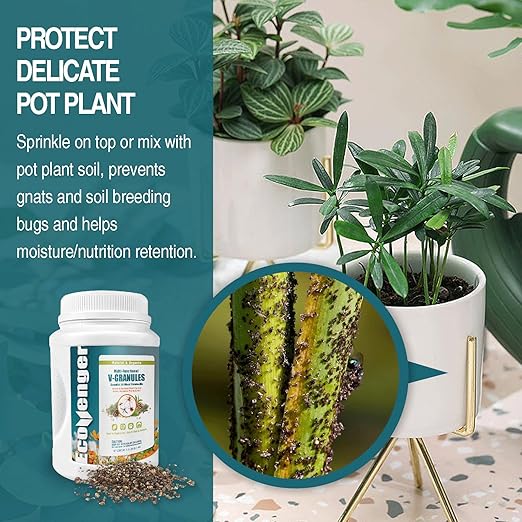 EcoVenger Garden Protection Kit – 16 oz Insect Control Spray & Multi-Purpose V-Granules 1.95 LB Jug, Natural, Plant-Based Pest Control for Indoor & Outdoor Use