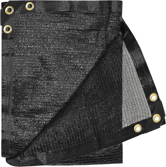 E.share 40%-50% Black Sun Shade Cloth Outdoor - 12Ft X 36Ft Garden Shade Netting with Grommets for Greenhouse, Plant Covers, Patio, Chicken Coop, Barn & Kennel