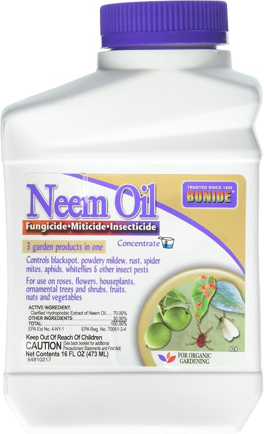 Bonide Neem Oil Fungicide Miticide Insecticide Concentrate 16 fl. oz.