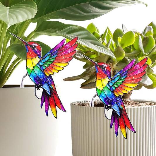 Hummingbird Gifts for Women Mom Grandma - Humming Bird Plant Lover Mothers Day Birthday Gifts Garden Decor - Hanging Planters for Indoor Outdoor Plants Pots Accessories