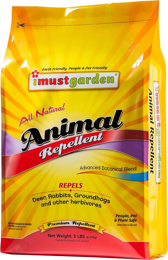 I Must Garden Deer, Rabbit and Groundhog Repellent: All-Weather Granular Formula – 5 lb. Bag