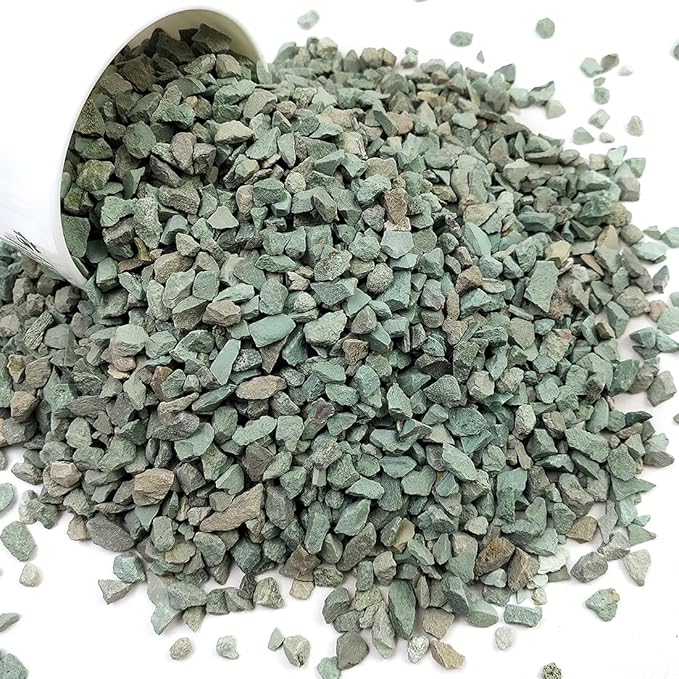 YISZM Succulents and Cactus Green Zeolite Rocks, Decorative Stones Pebbles for Indoor Plants, Bonsai, Fairy Gardening, Terrarium, 5lb