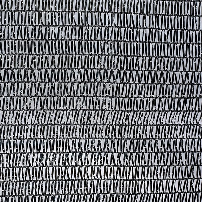 Agfabric 30% Shade Cloth 8x12ft Net Mesh Shade with Clips for Garden Patio&Plants, Black