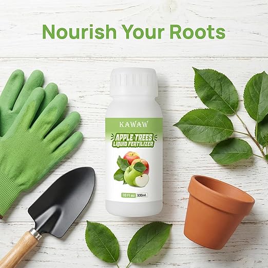 10 oz Organic Apple Tree Fertilizer & Liquid Fruit Tree Plant Food - Microbial Probiotic Nutrient Solution for Root Growth & Green Leaves