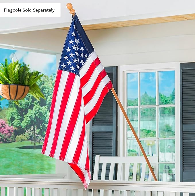 Evergreen Flag American Flag 3x5 Estate Size | Heavy Duty Outdoor Premium 310D | Embroidered Stars and Stripes and Quadruple Stitched Edge | USA Residential or Commercial