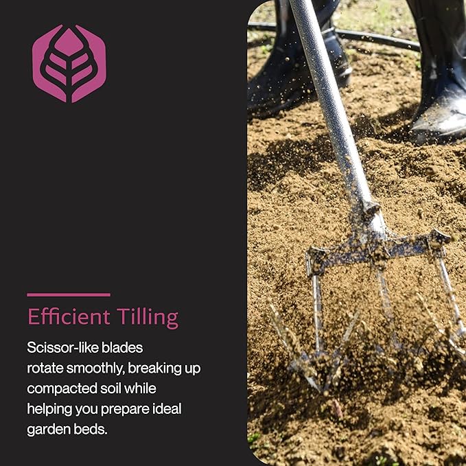 Yard Butler- Rotary Cultivator - Durable Garden Cultivator for Healthy Soil - Customizable Tiller to Meet Garden & Lawn Needs - Ergonomic Gardening Tool Design - Standard Packaging