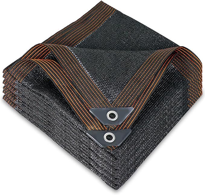 winemana 40% Black Shade Cloth, Edge with Buttonhole, Resistant Garden Shade Cloth with Taped Edge for Plants Greenhouse Swimming Pool (10 FT x 14 FT)
