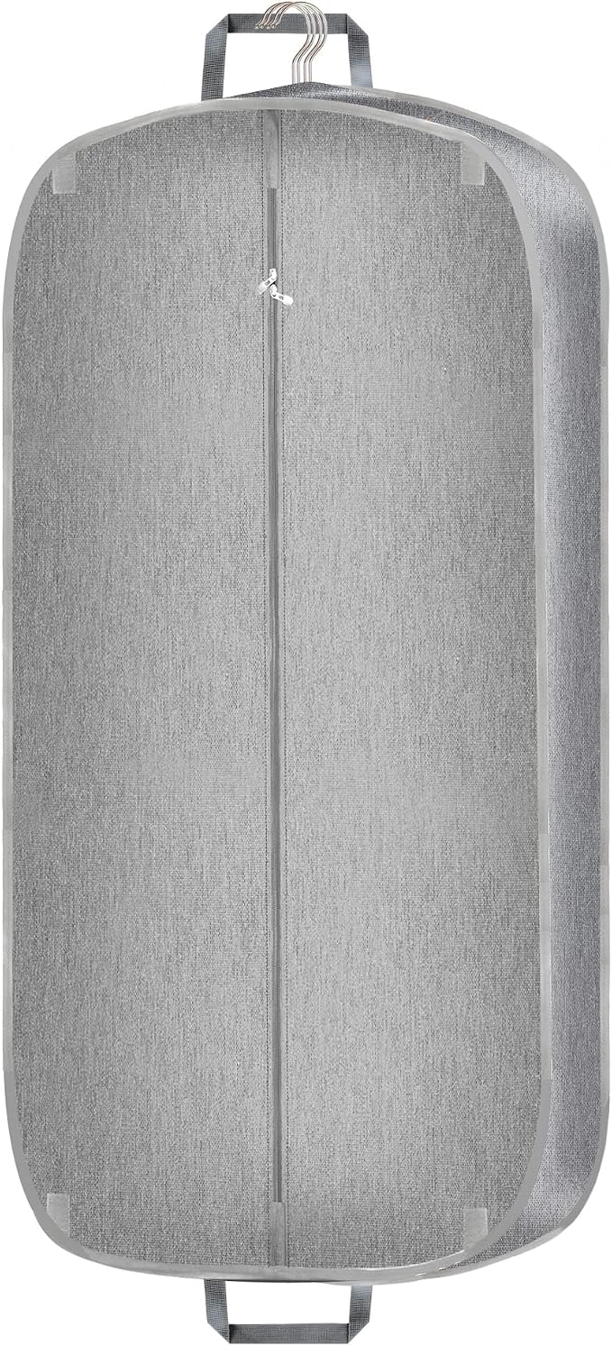 Limoomil 42" Heavy‑Duty Waterproof Foldable Travel Garment Bag, Grey